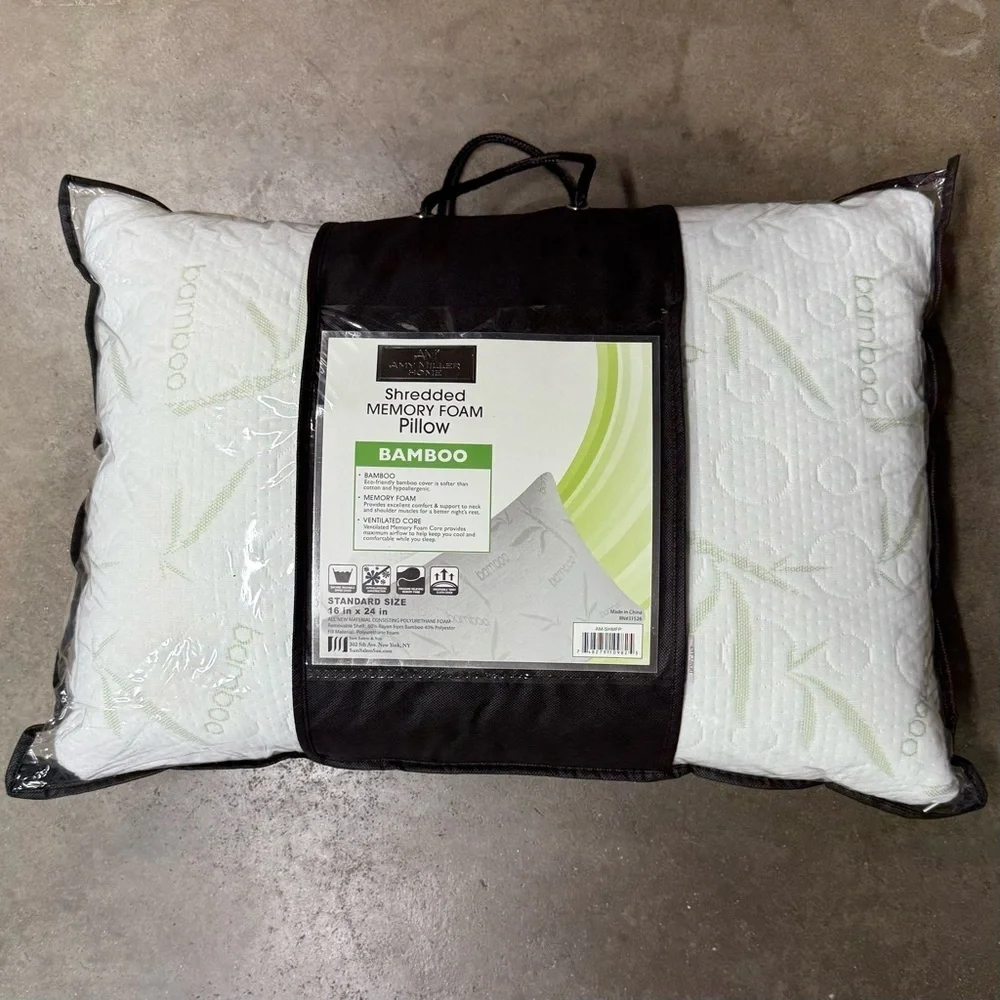 Amy Miller Home Shredded Memory Foam Pillow Standard Size